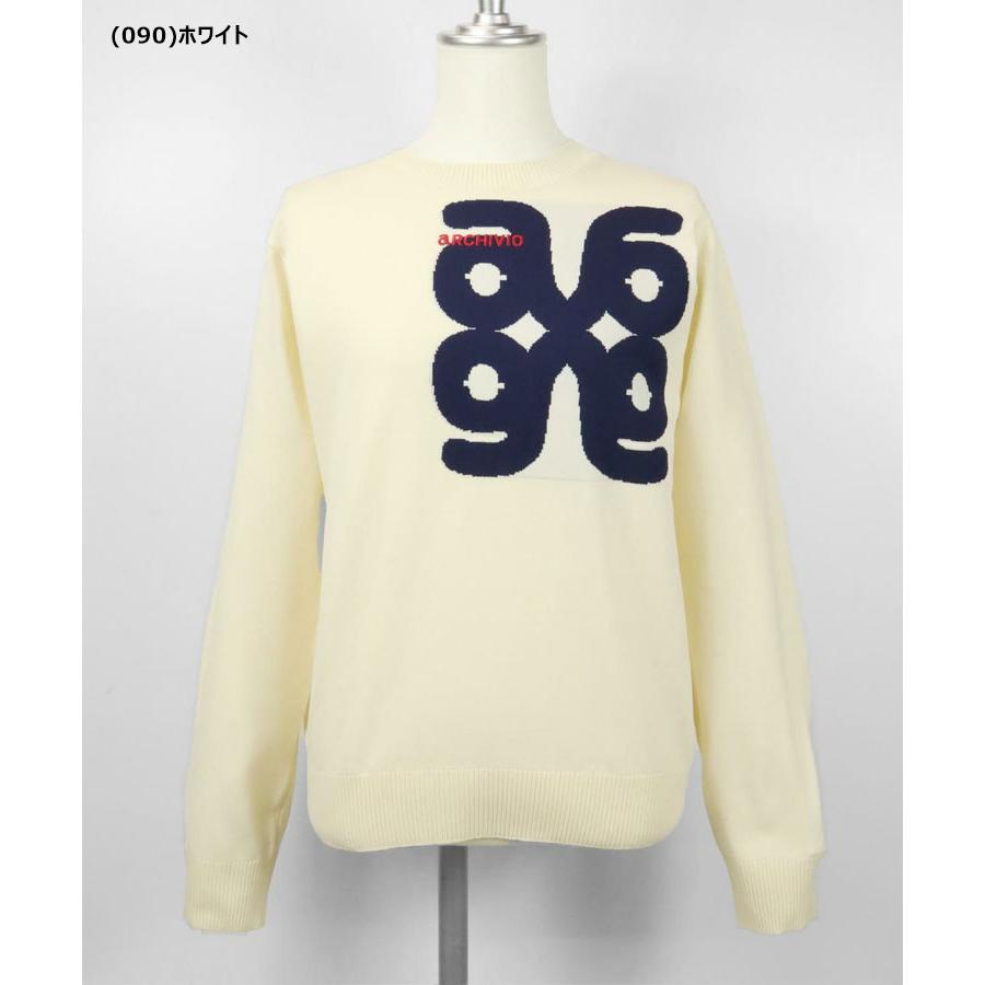 アルチビオ♡レア！ａロゴセーター新品 archivio（アルチビオ） 秋冬 ゴルフ ジャガードロゴニットプル