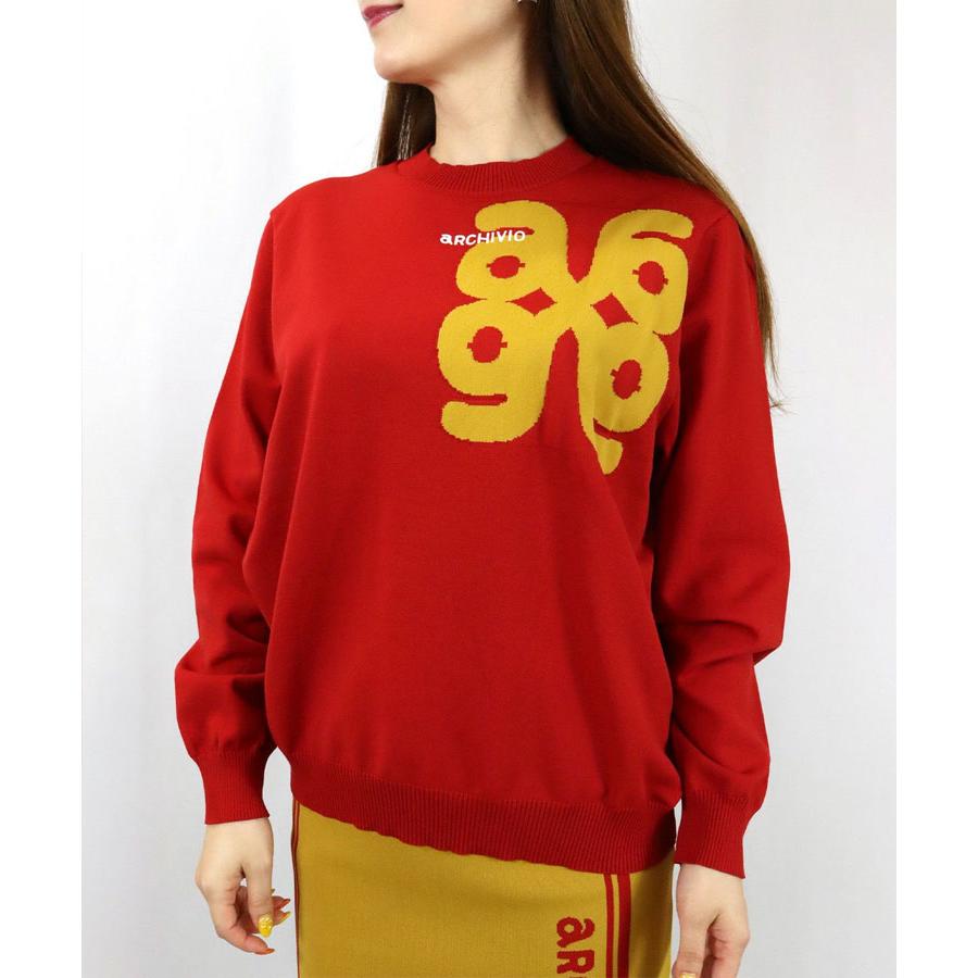 archivio（アルチビオ） 秋冬 ゴルフ ジャガードロゴニットプル