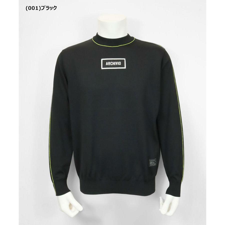 【アルチビオ】ニット セーター プルオーバー 裏地付き ハイネック 秋冬 M archivio（アルチビオ） 秋冬 ゴルフ コードラインニットプルオーバー