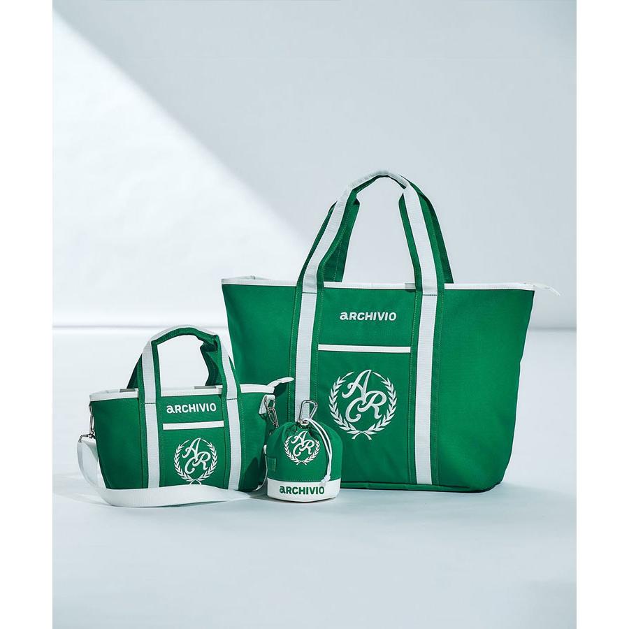 archivio アルチビオ 春夏 ゴルフ エンブレム風刺繍カートバッグ