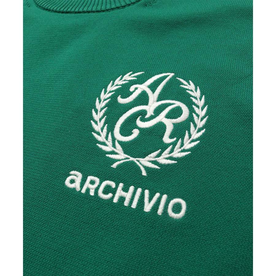 archivio（アルチビオ） 春夏 ゴルフ エンブレム風ロゴニット