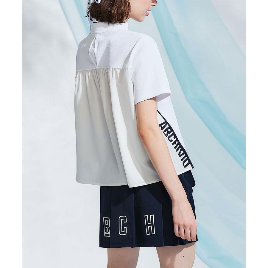 アルチビオ ゴルフ バックギャザーUV速乾プルオーバー 半袖 レディース A459417の画像