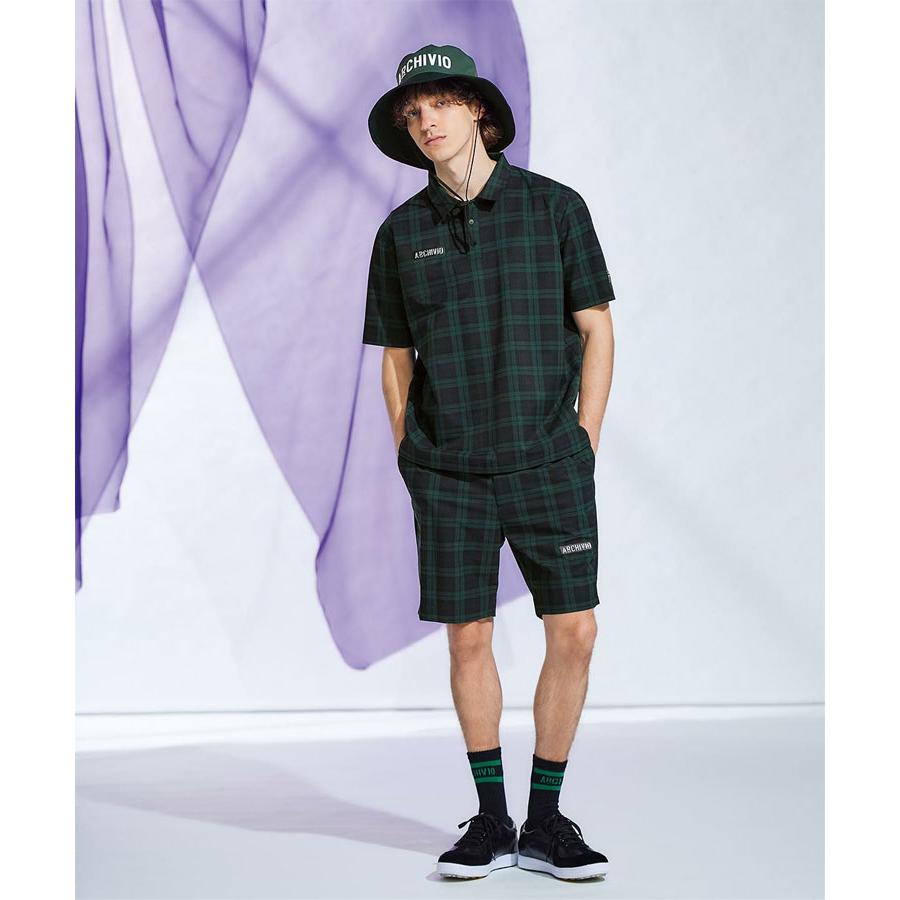 archivio（アルチビオ） 春夏 ゴルフ クルーソックス バイカラーロゴ