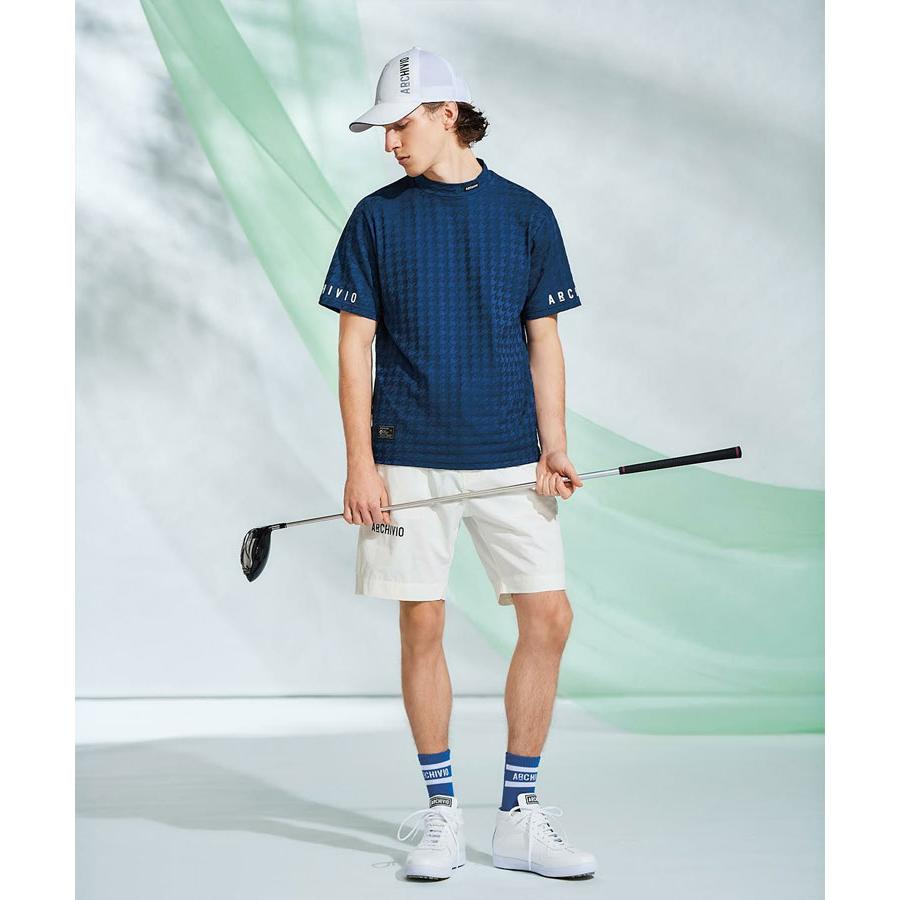 archivio（アルチビオ） 春夏 ゴルフ クルーソックス バイカラーロゴ