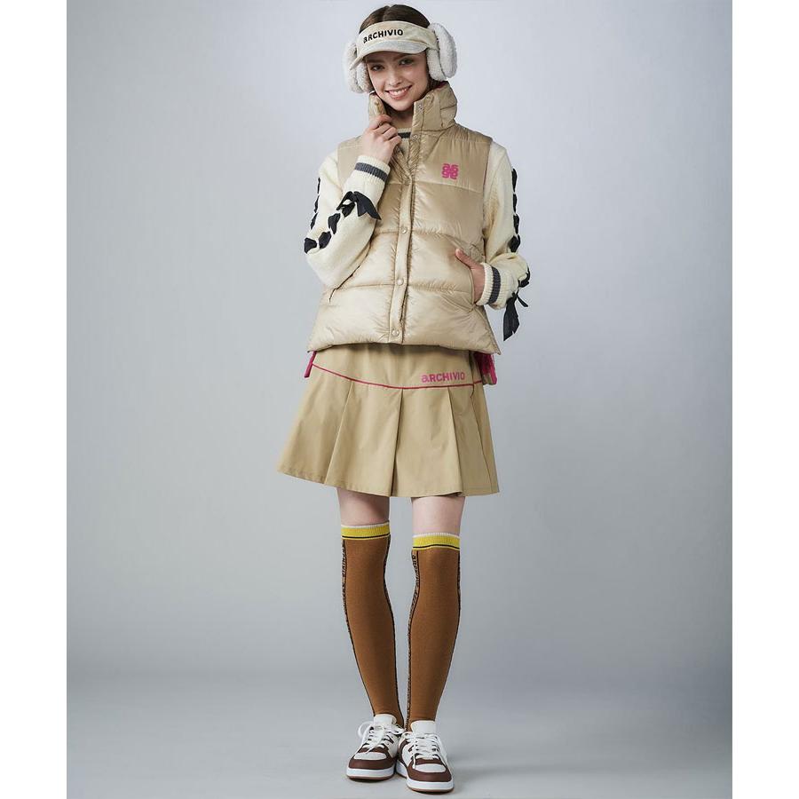 archivio（アルチビオ） 秋冬 ゴルフ 中綿サイドロゴベスト レディース