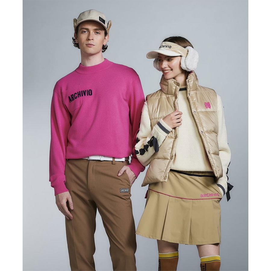 archivio（アルチビオ） 秋冬 ゴルフ 中綿サイドロゴベスト レディース