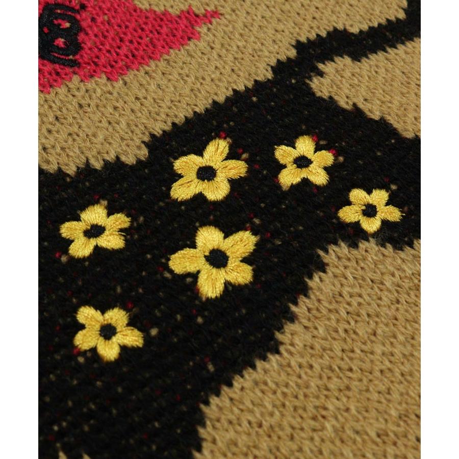 archivio（アルチビオ） 秋冬 ゴルフ 黒ヒョウジャガードニット