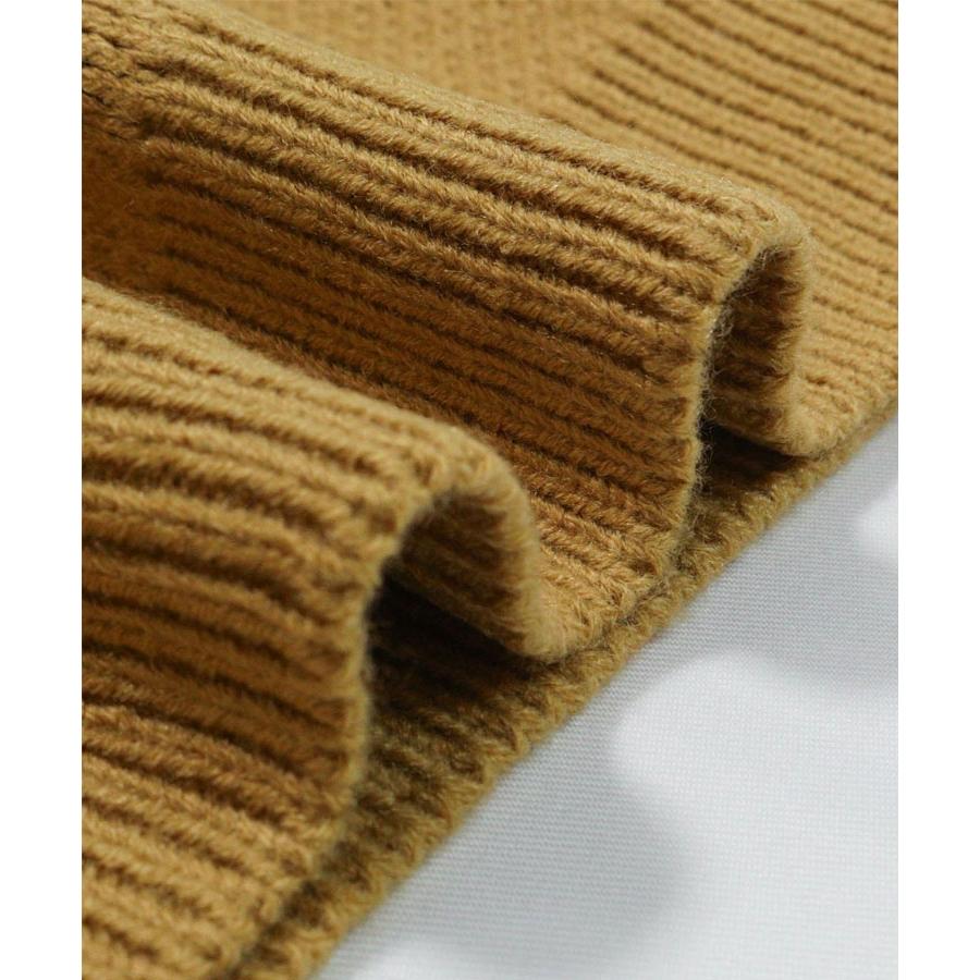 archivio（アルチビオ） 秋冬 ゴルフ 黒ヒョウジャガードニット