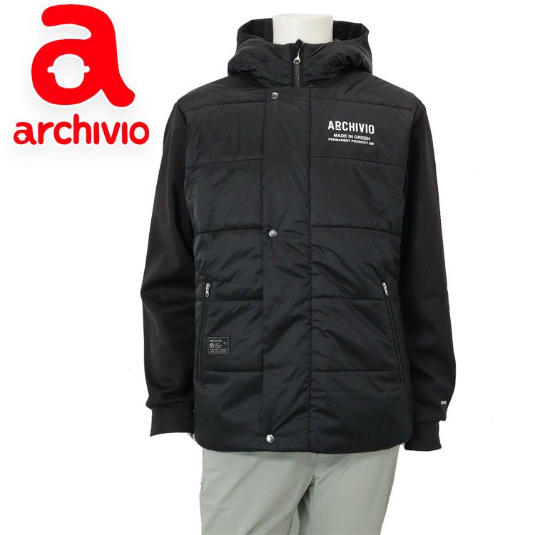 アルチビオ 秋冬 ゴルフ 異素材切替中綿はっ水ブルゾン メンズ A524102 archivio（アルチビオ） 秋冬 ゴルフ 異素材切替中綿はっ水ブルゾン