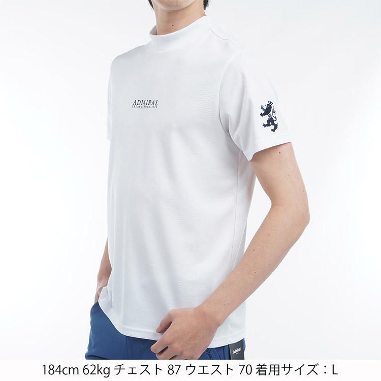 Admiral Golf アドミラルゴルフ フラッグ モックネックシャツ メンズ