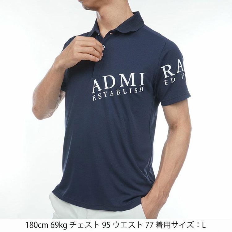 アドミラル admiral メンズ ポロシャツ ポロシャツ 新品　ゴルフウェア Admiral Golf（アドミラルゴルフ） カラタッチPLUS ロゴポロシャツ