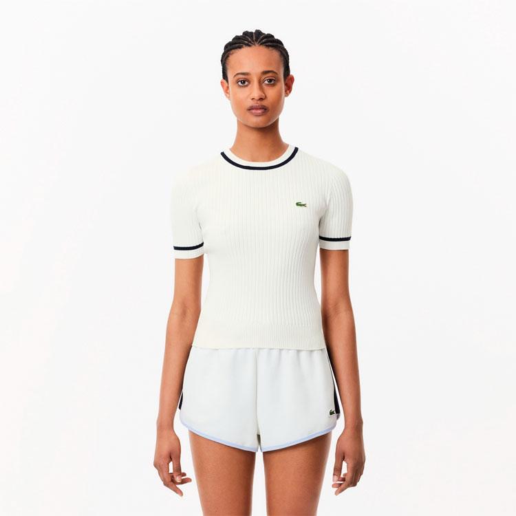 LACOSTE（ラコステ） 半袖 3DニットTシャツ レディース AF6946-10