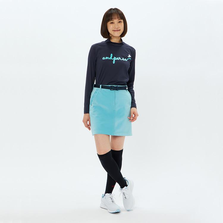 and per se（アンパスィ） マシュマロジャージー長袖モックネック