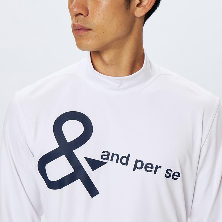 アンパスィ　モックネック　新品 and per se（アンパスィ） マシュマロジャージー長袖モックネック