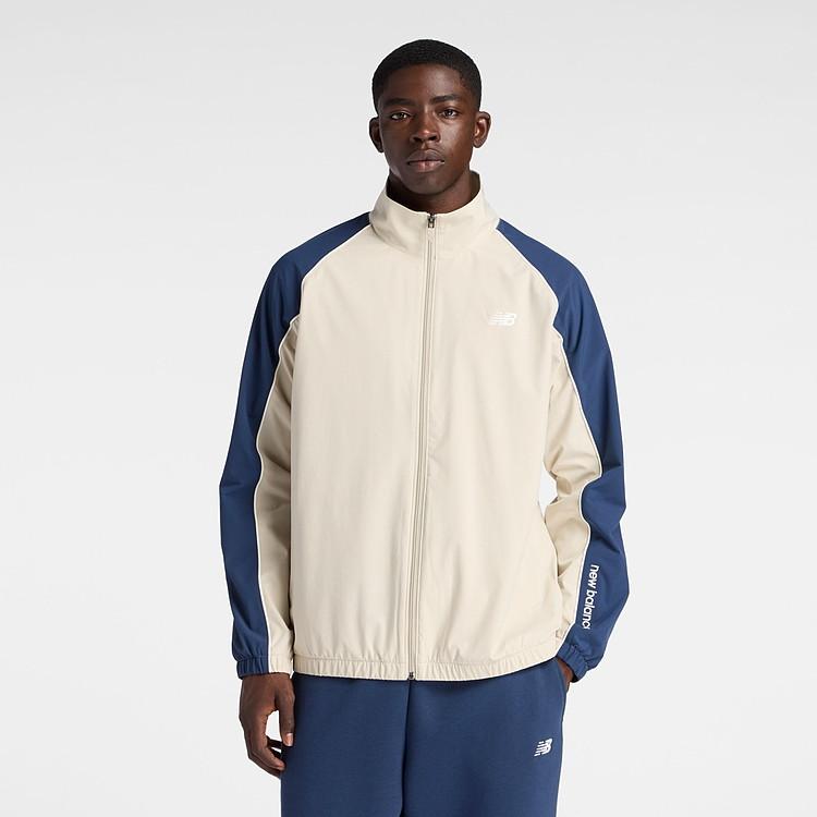 ニューバランス ウーブントラックジャケット 裏トリコット起毛 メンズ AMJ53171-SHY New Balance（ニューバランス） ウーブントラックジャケット 裏