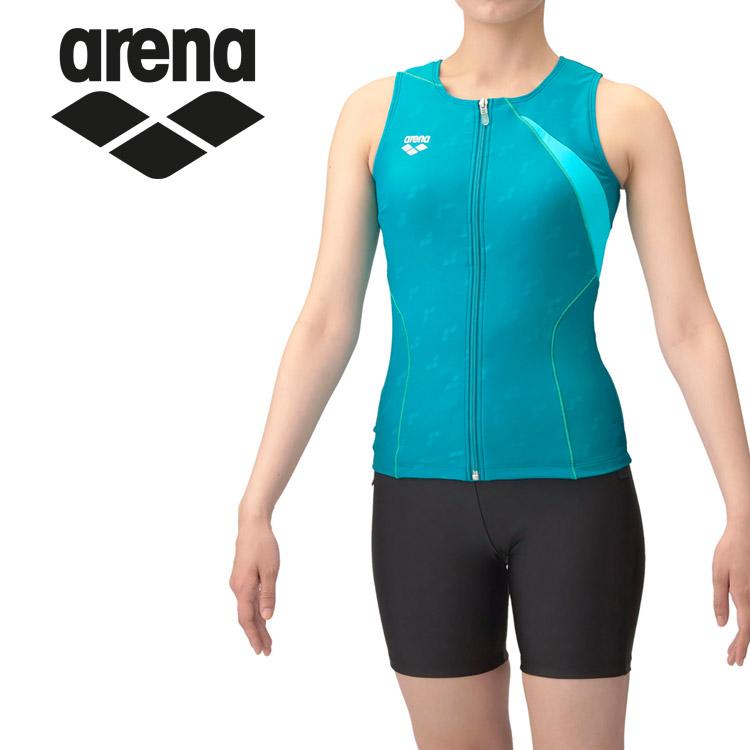 アリーナ ARENA 水泳水着 レディース   フィットネスセパレーツ（カバーバック・ミドルレッグ・差し込みパッド） AS5SWF45L アリーナ（arena） 水泳 フィットネスセパレーツ(カバーバック・ミドル