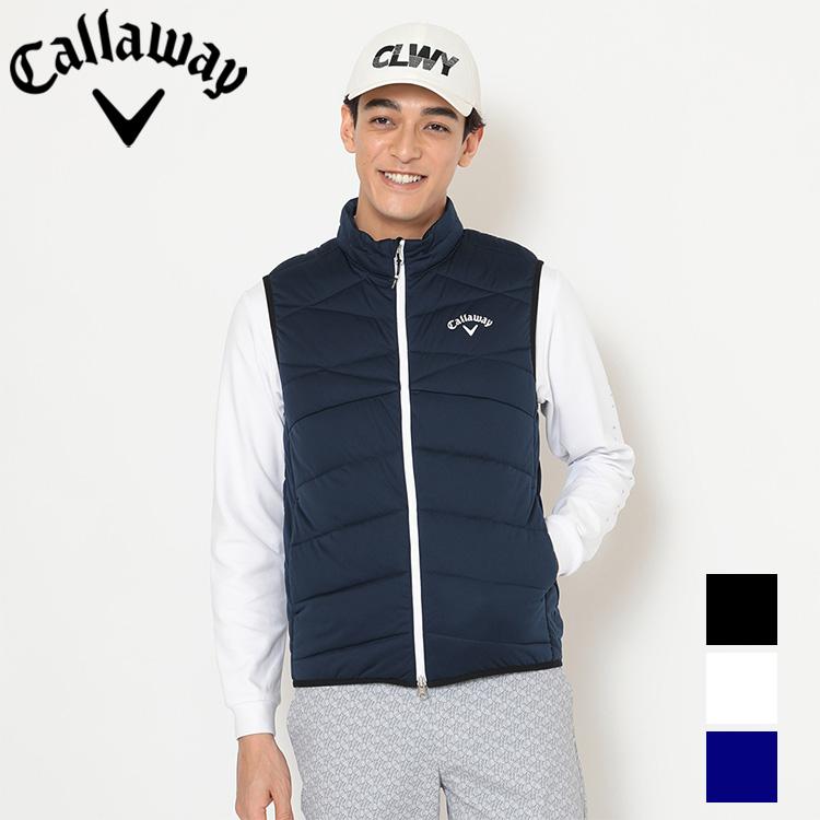 キャロウェイ スターストレッチ フルジップ中綿ベスト メンズ 2025秋冬 ゴルフウェア C25216103 Callaway（キャロウェイ） スターストレッチ フルジップ中綿ベスト