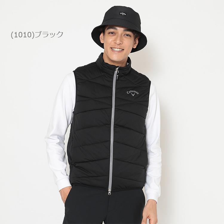 キャロウェイ スターストレッチ フルジップ中綿ベスト メンズ 2025秋冬 ゴルフウェア C25216103 Callaway（キャロウェイ） スターストレッチ フルジップ中綿ベスト