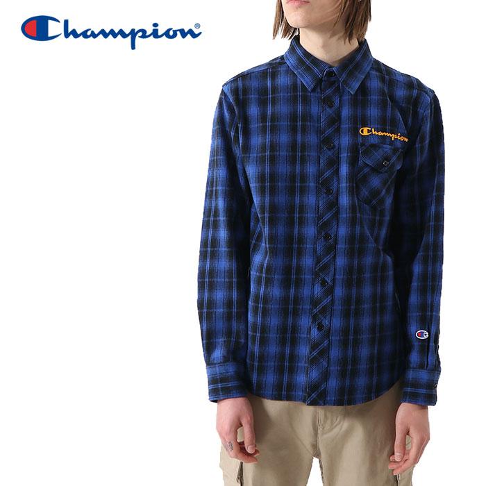 クリアランスセール チャンピオン チェックシャツ ロングスリーブシャツ C3 S428 340 メンズ 秋冬 イーゾーン スポーツ Paypayモール店 通販 Paypayモール