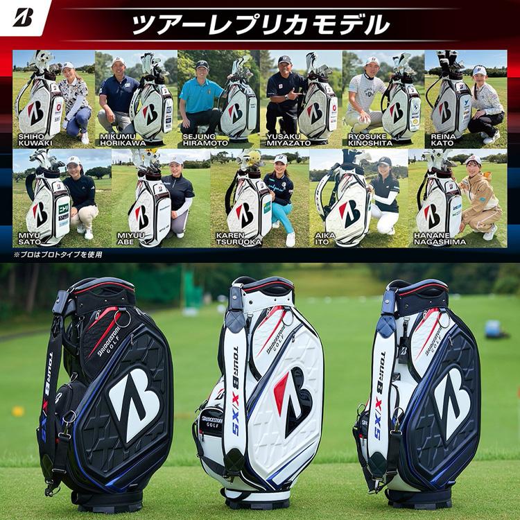 ブリヂストン ゴルフ 高級 キャディバッグ 9.5型 3点式 ツアーレプリカ BRIDGESTONE GOLF ブリヂストンゴルフ ツアーレプリカモデル キャディ