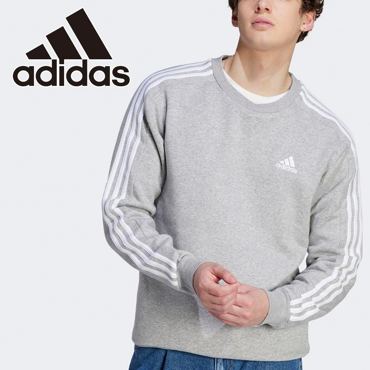 adidas（アディダス） M ESS 3S 裏起毛 クルースウェット DTN89-IJ6470