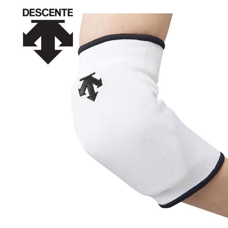 メール便送料無料 デサント DESCENTE バレー バレーボール 肘パッド サポーター エルボーパッド メンズ DVB-8710C-WHT ...