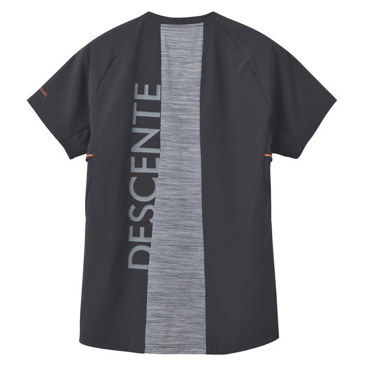 期間限定お買い得プライス メール便送料無料 デサント DESCENTE  バレ- 半袖バレーボールシャツ メンズ レディース ユニセックス DVUWJA50-BK｜ezone｜02