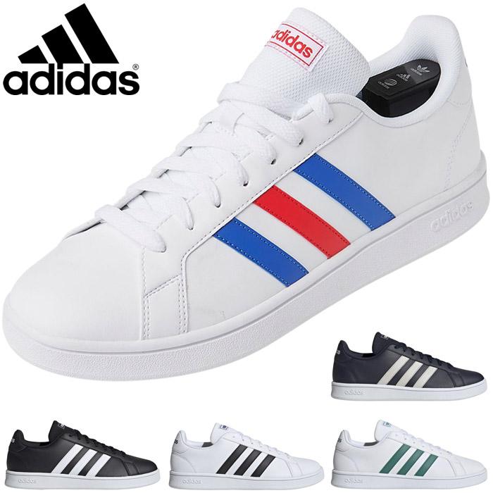 アディダス スニーカー メンズ レディース グランドコート ベース 白靴 ホワイト 通学 白スニーカー 通学 通学靴 黒靴 ブラック 通勤 黒スニーカー 通勤靴 イーゾーン スポーツ Paypayモール店 通販 Paypayモール