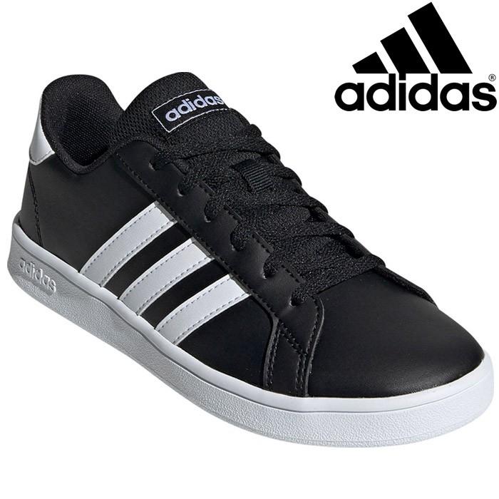アディダス 子供靴 シューズ Grandcourt K スニーカー ジュニア Epf87 Ef0102 靴 くつ 男の子 女の子 男児 女児 黒靴 ブラック 黒スニーカー イーゾーン スポーツ Paypayモール店 通販 Paypayモール
