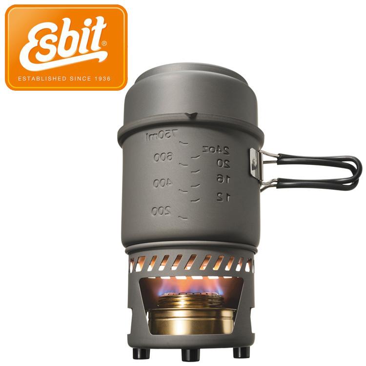 Esbit(エスビット) クックセット・アルコールバーナー付 985ml ESCS985HA0 2mvetro エスビット 985ml クックセット アルコールバーナー付