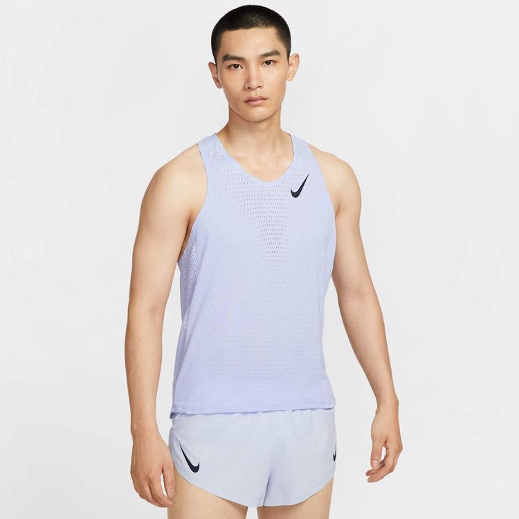 ナイキ エアロスイフト　FN4232-057ライトブルータンクトップ NIKE（ナイキ） DF ADV エアロスイフト シングレット FN4232-057