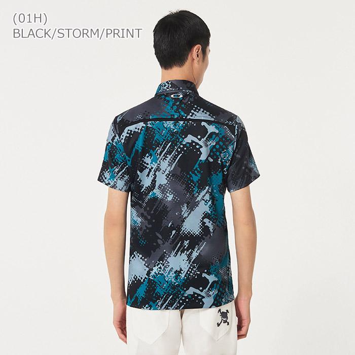 オークリー ゴルフ SKULL NOISY TONE SHIRT 半袖ポロシャツ メンズ 春夏 ゴルフウェア FOA405133｜ezone｜03