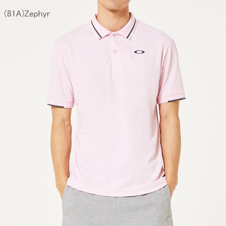 OAKLEY パフォーマンスフィット ポロシャツ サーモンピンク