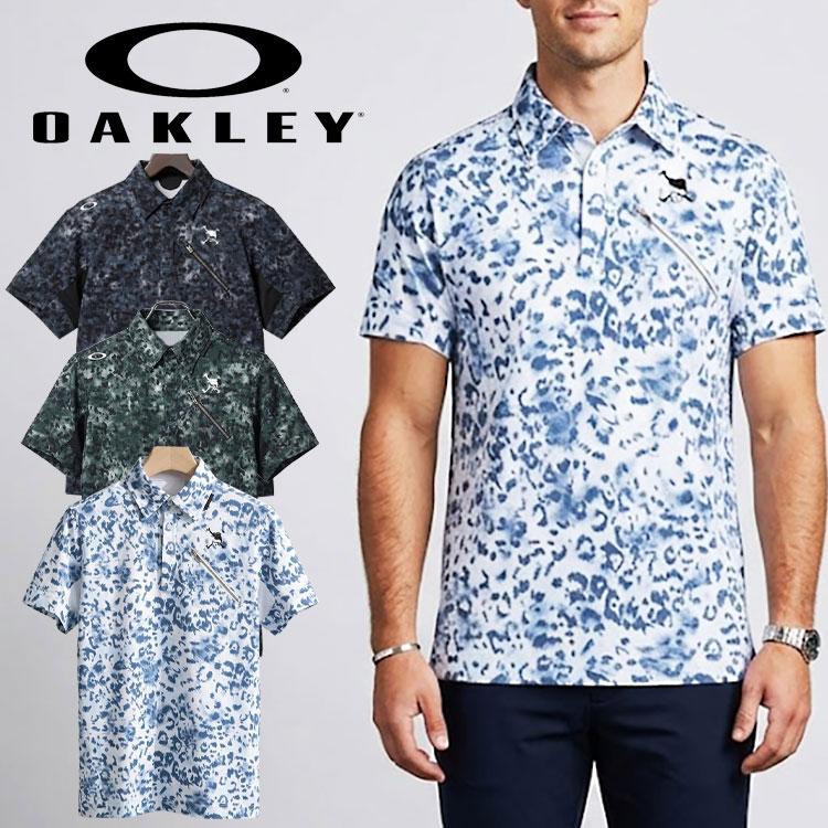 OAKLEY（オークリー） ゴルフ Skull ABSTRACT 半袖ポロシャツ メンズ