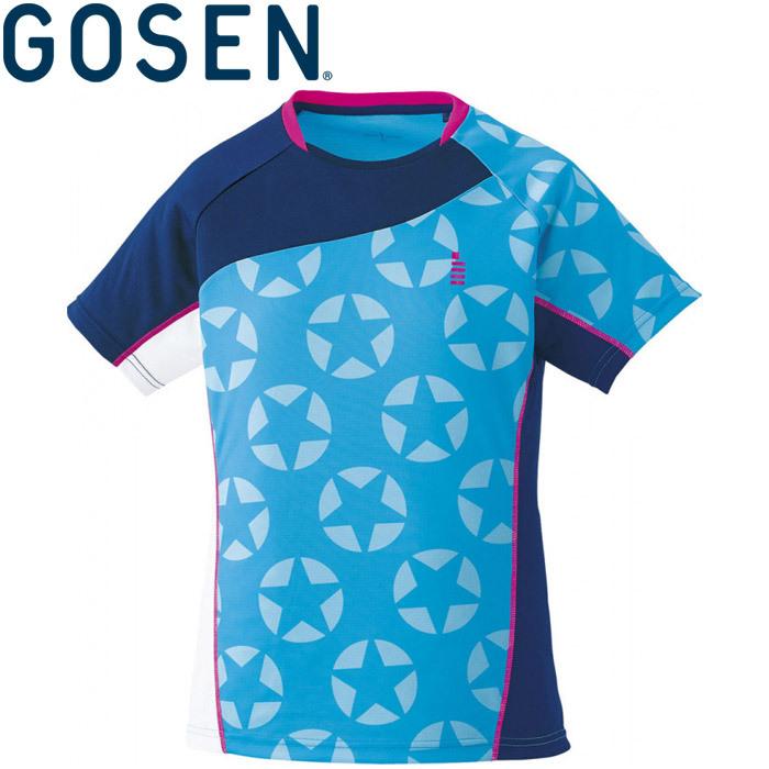 YONEX バドミントン ウェア ゲームシャツ 星柄 GOSEN（ゴーセン） レディース テニス・バドミントンウェア 星柄ゲーム