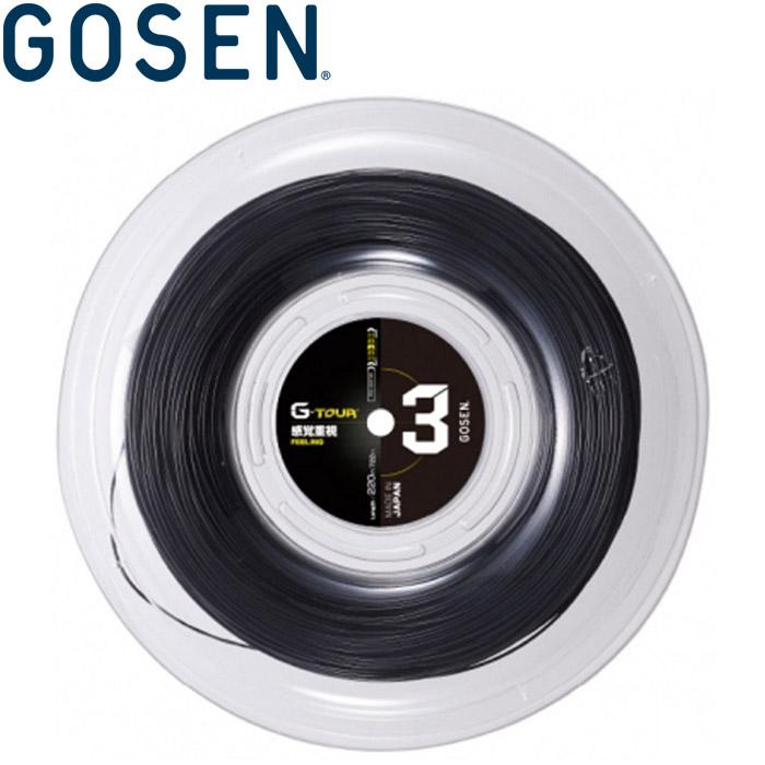 GOSEN（ゴーセン） テニス ガット・ラバー ジー・ツアー 3 17L 220Mロール 硬式テニス用ガット 【ブラック】 メンズ・レディース 男性用・女性用 TSGT322BK {NP} GOSEN（ゴーセン） 硬式テニス用 ガット G-TOUR 3 17L ブラック 220m