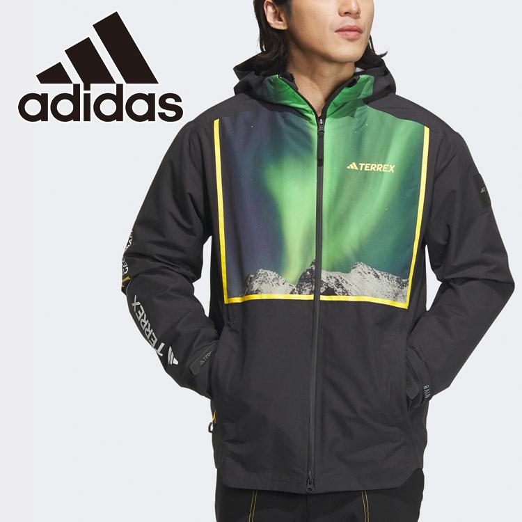 adidas テレックスナショジオRAIN. RDY3-IN-1レインジャケット adidas アディダス M TERREX NAT.GEO R.RDY レインジャケット
