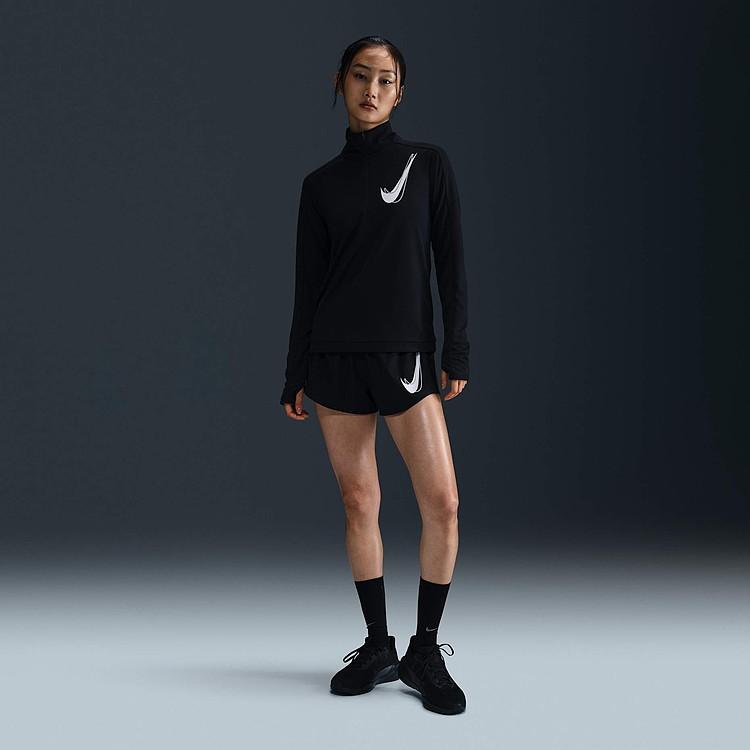 NIKE（ナイキ） ウィメンズ スウッシュ ハイブリッド ハーフジップ MID