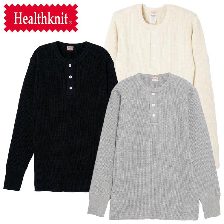 Healthknit（ヘルスニット） #990 スーパー ヘビー ワッフル ヘンリー 