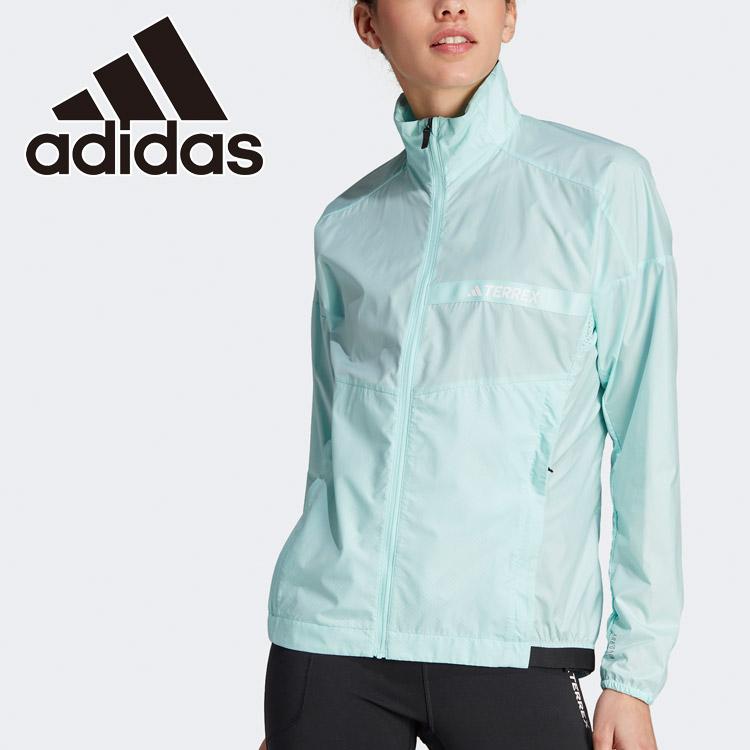 アディダス(adidas) アウトドア レディース テレックス マルチ ウインドジャケット IE577-IA1804 セミフラッシュアクア A2XSサイズ adidas（アディダス） W TERREX MULTI ウィンドジャケット IE577
