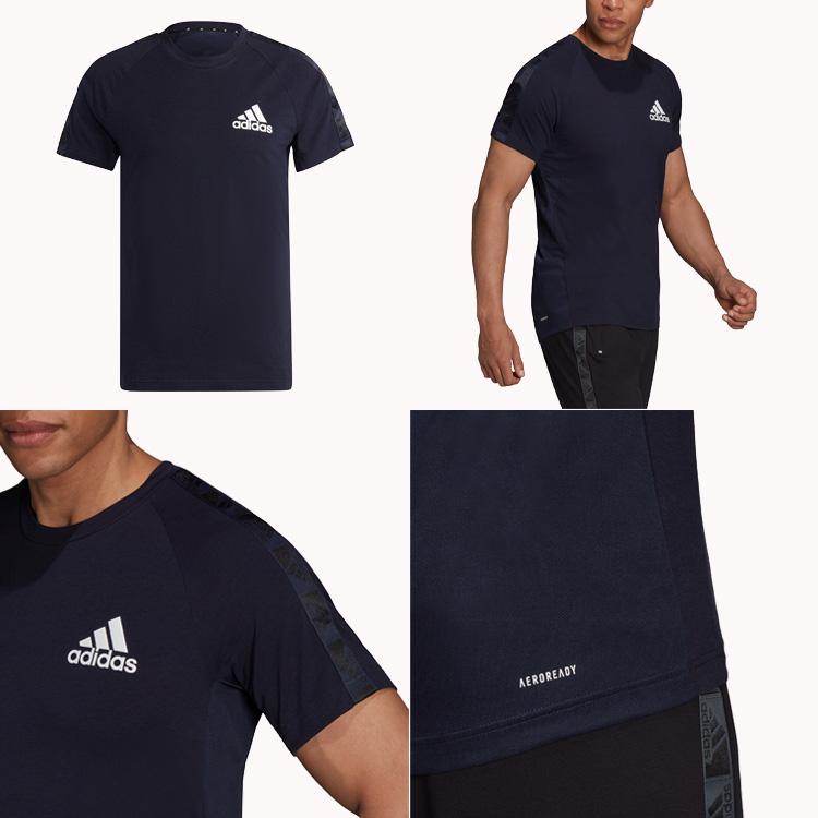 adidas（アディダス） M D2M MOTION Tシャツ IYQ66 メンズ 半袖 ワンポイント ロゴ 胸ロゴ GR9677 ...