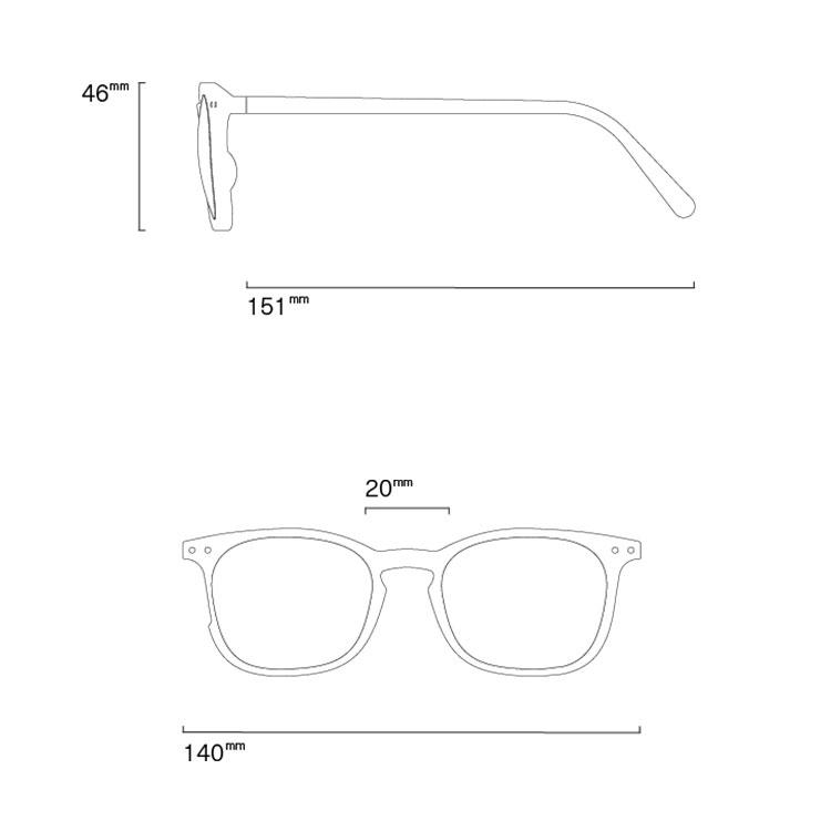IZIPIZI イジピジ サングラス 調光レンズ SUN LIGHT ADAPTIVE #E BLACK IZ-374 メンズ レディースの画像