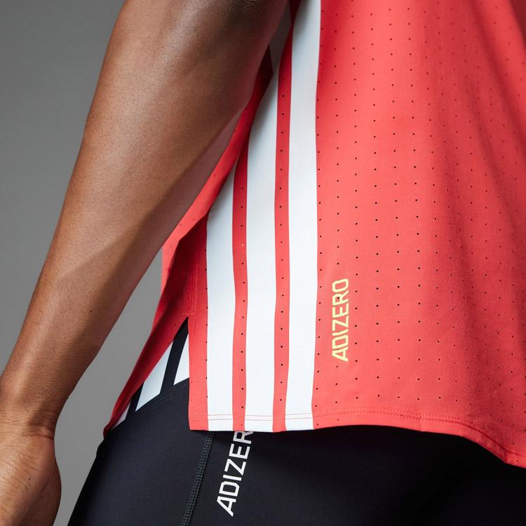 adidas ランニングシャツ各種 adidas アディダス アディゼロ ランニング半袖Tシャツ JOM26