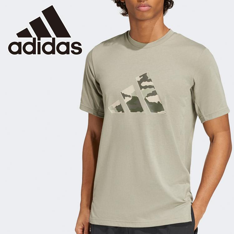 adidas（アディダス） M CAMO ビッグロゴ Tシャツ JUA02-IW8487 メンズ