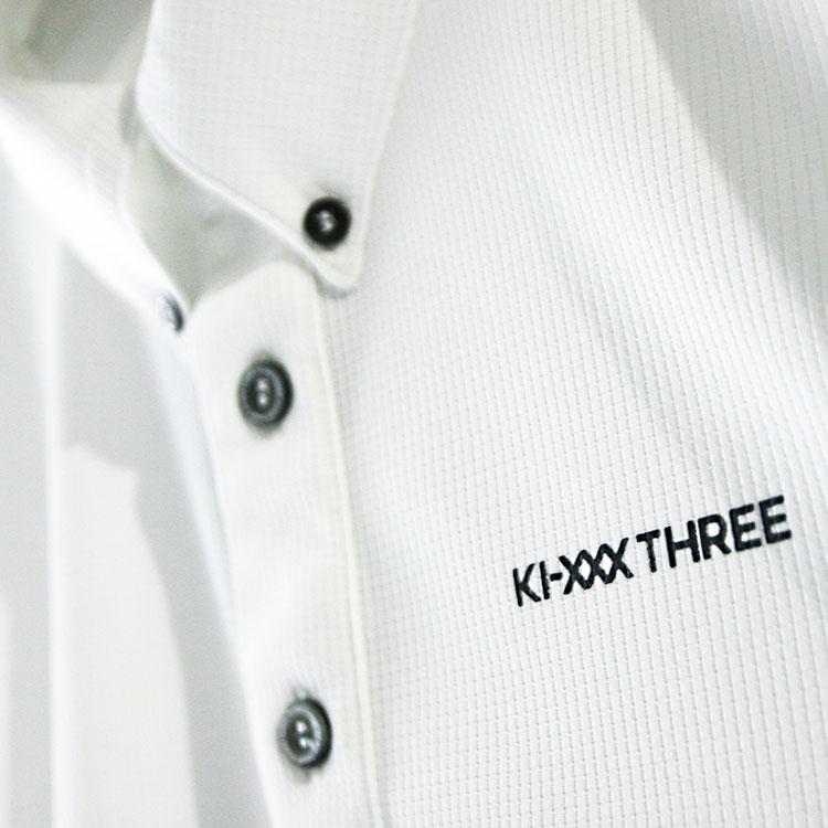 KI-XXX THREE ドットエアーボタンダウンシャツ メンズ 2026春夏 ゴルフウェア KSGMP05