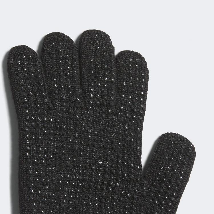 グッチ アディダス コラボ グローブ 手袋 指なし ニット ロゴ 黒 ブラック adidas（アディダス） キッズ ニットグローブ KUA95-JF6264 ジュニア