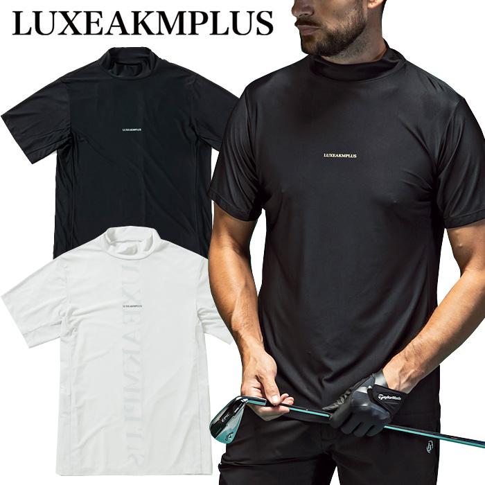 LUXE AKM PLUS リュクスエイケイエムプラス ゴルフ バックロゴ 半袖