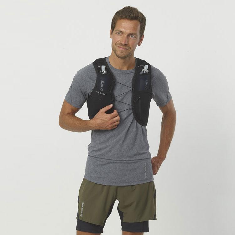 サロモン ACTIVE SKIN 8 SET Black LC1757900 SALOMON ポイント15倍対象 サロモン ACTIVE SKIN 8 SET Black