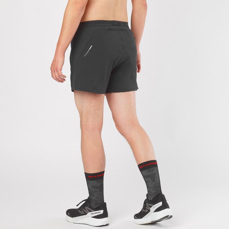 メール便送料無料 サロモン CROSS 5 SHORTS M DEEP BLACK LC1871400 メンズ｜ezone｜02