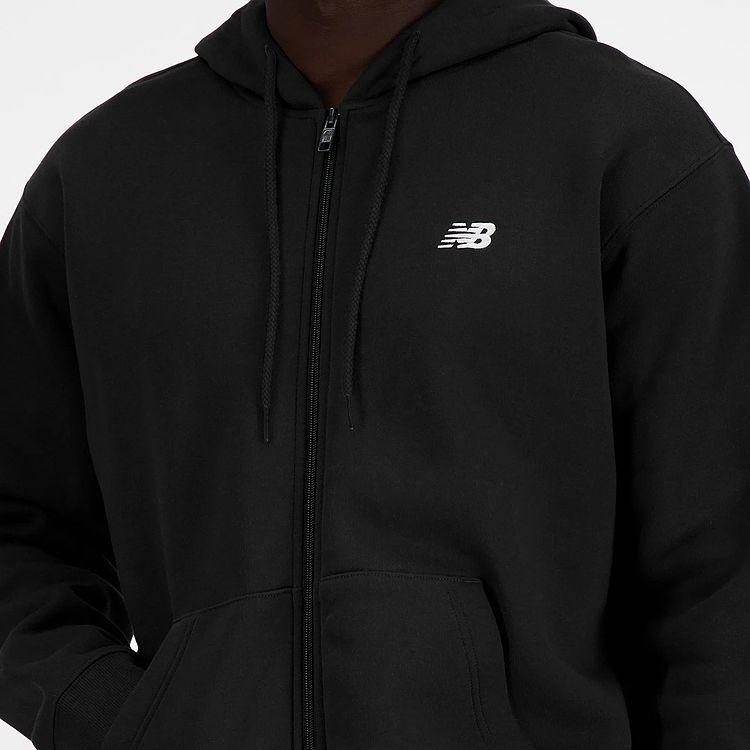 New Balance（ニューバランス） Sport Essentials ロゴスウェットフルジップフーディ MJ41501-BK メンズ ...